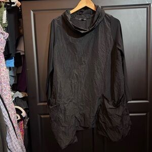 sun kim black oversized pullover style me133 size small 92% MODAL